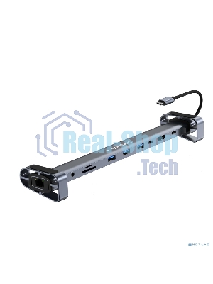 Док-станция Gembird UHB-D5, USB Type-C, 3xUSB 3.1, Type-C PD87W, Jack 3.5, SD/TF, HDMI, RJ45, USB Type-C, USB