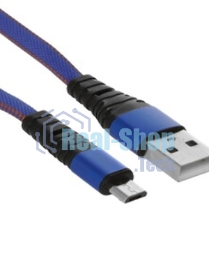 Кабель Rexant USB кабель MicroUSB, шнур в джинсовой оплетке