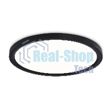 Светильник светодиодный ультратонкий Ambrella light FZ1906 BK черный IP54 26W 3000K-6500K CCT-переключатель D370*25 (Без ПДУ)