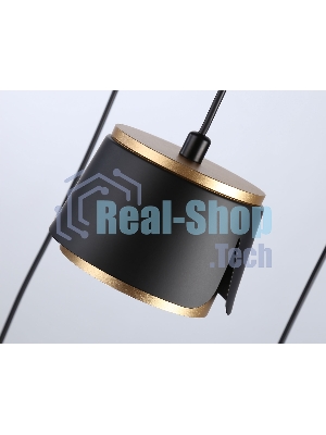 Светильник Ambrella light TN71252/3 BK/GD черный/золото GX53/3 D250*1090