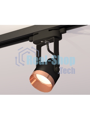 Светильник Ambrella light XT6602045 PBK/PPG черный полированный/золото розовое полированное MR16 GU10 (C6602, N6135)