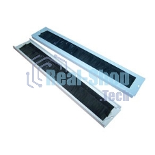 Щеточный кабельный ввод для настенных шкафов LANMASTER, серый