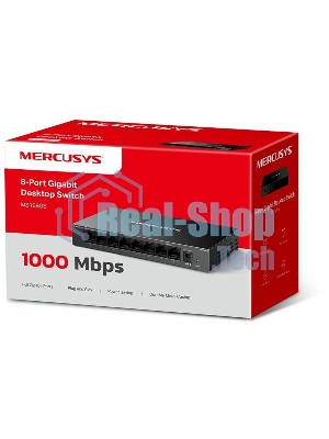 Коммутатор настольный Mercusys MS108GS с 8 гигабитными портами