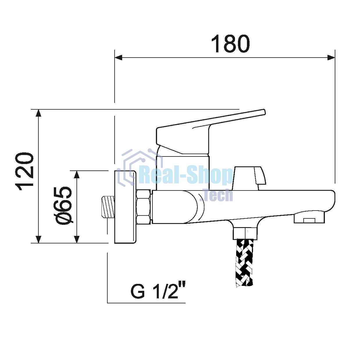 SL132-009E Смеситель для ванны, ø35