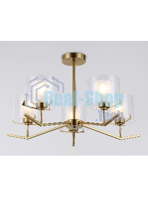 Светильник Ambrella light LH57007/5 BS/FR латунь/белый матовый E14/5 max 40W D690*390