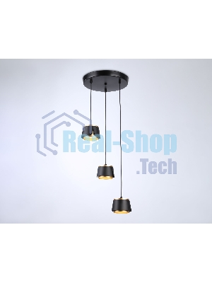 Светильник Ambrella light TN71252/3 BK/GD черный/золото GX53/3 D250*1090