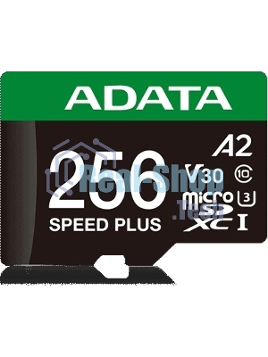 Флеш карта microSD ADATA 256Gb microSDXC Class 10 UHS-I U3 V30 A2 180/160 MB/s (SD адаптер)