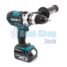Дрель Makita DHP451RFE Дрель ак(уд), 18В,2х3Ач Li-ion,БЗП-13мм,0-300\0-600\0-1700об\м,80\40Нм,2.2кг,чем,подсветка