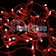 Гирлянда Neon-night Нить 10м, постоянное свечение, прозрачный ПВХ, 24В, Красный