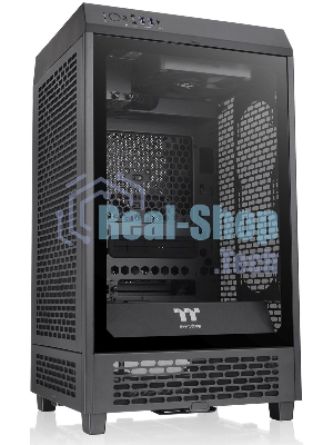 Компьютерный корпус Thermaltake The Tower 200 черный без БП miniITX 11x120мм 5x140мм 2xUSB 3.0 audio bott PSU