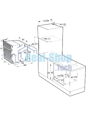 Духовой шкаф электрический Gorenje BPS6737E14BG черный