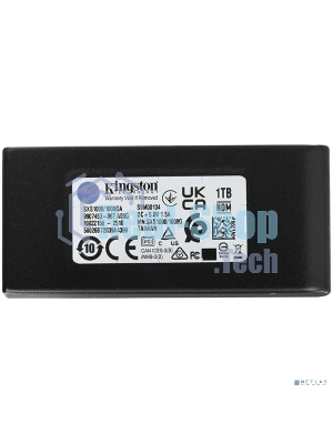 Внешний SSD Kingston Portable SSD 1TB External XS1000 BOC, Type-C/A, USB 3.2 Gen 2, R/W 1050/1000MB/s, 70x33x14мм, 69g., Black (60 мес)