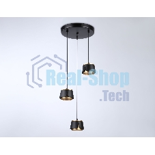 Светильник Ambrella light TN71252/3 BK/GD черный/золото GX53/3 D250*1090
