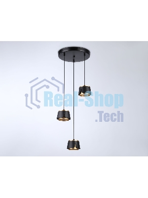 Светильник Ambrella light TN71252/3 BK/GD черный/золото GX53/3 D250*1090
