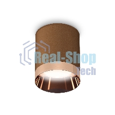 Светильник Ambrella Light XS6304012 SCF/PPG кофе песок/золото розовое полированное MR16 GU5.3 (C6304, N6135)