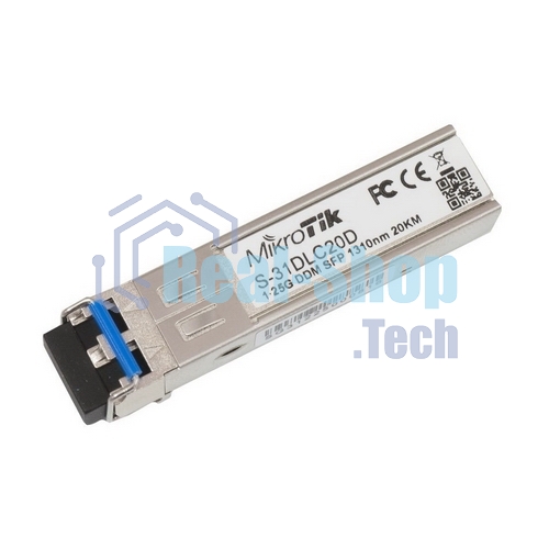 Трансивер Mikrotik S-31DLC20D SFP module 1.25G SM 20km 1310nm
