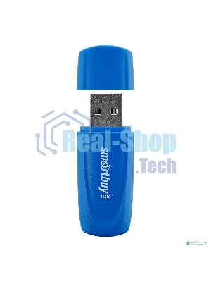 Флешка USB Smartbuy Scout Blue (SB004Gb2SCB), 4Gb, USB 2.0, R/W 15/8, синий
