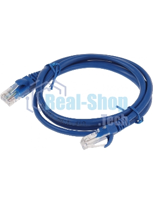 Патч-корд Premier PP12-1M/B 1000Гбит/с UTP 4 пары cat.5E CCA molded 1м синий RJ-45 (m)-RJ-45 (m)
