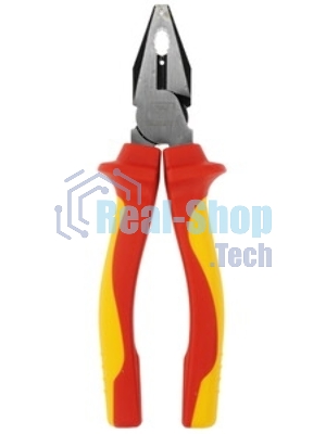 Плоскогубцы Deli DL512007 диэлектрические комбинированные, 180 мм, сталь Cr-V, сертификат VDE для работ под напряжением до 1000 В