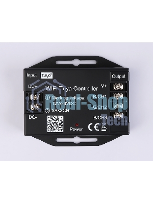Контроллер GS11551 WIFI Tuya RGB 24A 12V 288W/ 24V 576W (ПДУ Радио 2.4G CR2025)