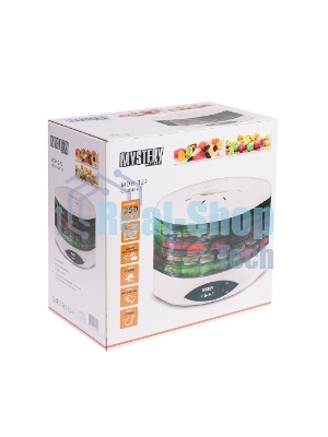 Сушилка для овощей и фруктов Mystery MDH-322 белый 250W