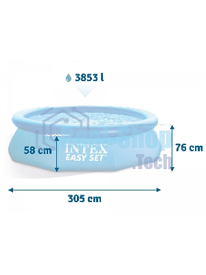 Бассейн Intex Easy Set, 28120, 305х76см, 3853л, уп.1