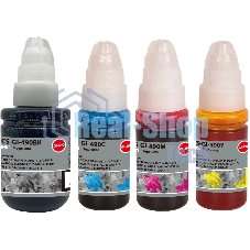 Чернила Cactus CS-GI-490SET (1х135 мл, 3х70 мл) голубой/пурпурный/желтый/черный набор 4x345мл для Canon PIXMA G1400/G1410/G1411/G2400/G2410/G2411/G3400/G3410/G3411/G4400/G4410/G4411
