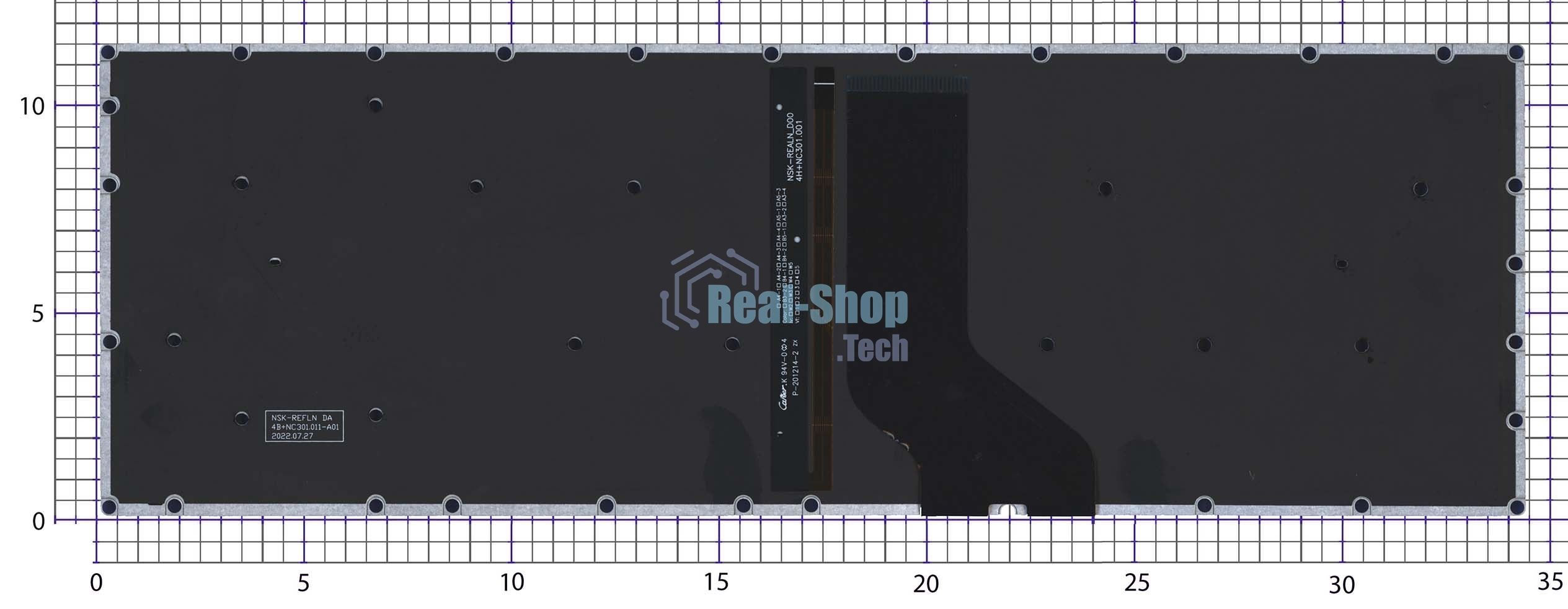 Клавиатура для ноутбука Acer Aspire 7 A717-72 черная с подсветкой