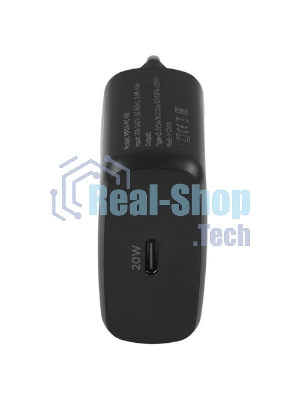 Зарядное устройство Cablexpert MP3A-PC-60 20Вт GaN, 3А, QC4.0/PD, 1xType-C, черный, пакет