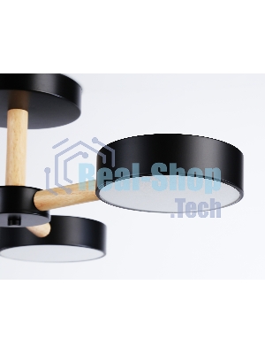 Светильник Ambrella light FL4823/3 BK черный 3000K-6400K 40W D580*160 (ПДУ ИК)