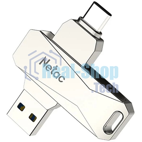 Флешка USB Netac U782C NT03U782C-032G-30PN dual USB 3.0+TypeC 32Gb, retail version