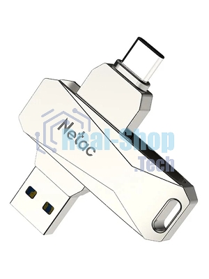 Флешка USB Netac U782C NT03U782C-032G-30PN dual USB 3.0+TypeC 32Gb, retail version