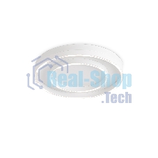 Потолочный светодиодный светильник Ambrella light FL5821 WH белый 55W 3000K/4200K/6400K D600*75 (без ПДУ)