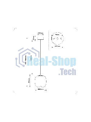 Подвесной светодиодный светильник Ambrella light LH11091 WH/FR белый/белый матовый 4W 3000K D150*170