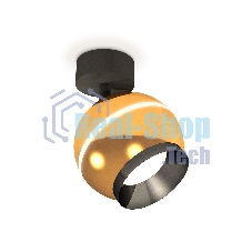 Комплект поворотного светильника Ambrella light XM1105001 PYG/SBK/PBK золото желтое полированное/черный песок/черный полированный MR16 GU5.3 LED 3W