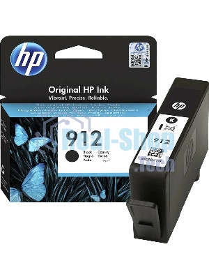 Картридж струйный HP 912 3YL80AE черный (300 стр.) для HP DJ IA OfficeJet 801x/802x