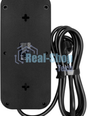 Сетевой фильтр Powercom SP-01 USB2A1CW 3,0М 3.0 м, 4 розетки, белый/серый, коробка