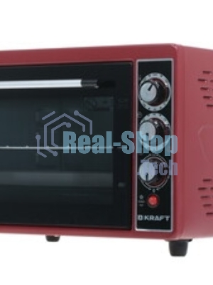 Электрическая плита Kraft КF-MO3804KR красный Мощность 1500(Вт),Объем 38(Л),Напряжение 220-240(В),Максимальная температура 320(°С),Внутренняя подсветка,Конвекция,Таймер отключения 90(Мин)