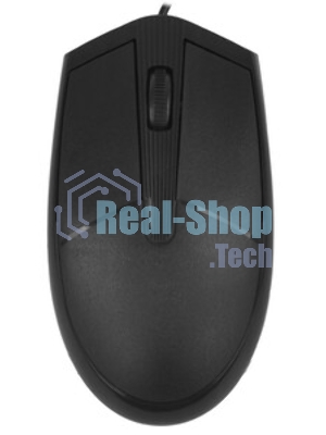 Мышь проводная Perfeo PROFIL черный, 1600 dpi, USB, кнопки - 4