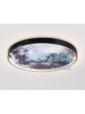 Настенно-потолочный светодиодный светильник Ambrella light FW11113 BK черный 31W LED 3000-6400K D500*38