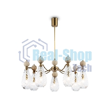 Люстра Ambrella light LH53287/7 BS/CL латунь/прозрачный E14*7 max 40W D815*900