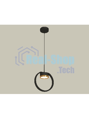 Светильник Ambrella light XB9102103 SBK/PYG черный песок/золото желтое полированное GX53 (C9102, N8124)