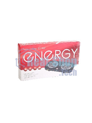 Плита настольная электрическая Energy EN-904В чёрный, 2 кВт, ТЭН, конфорки - 2, нержавеющая сталь, поворотные переключатели