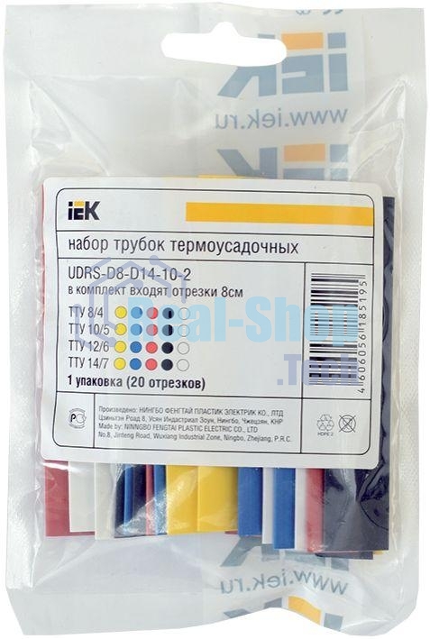 Набор ТТУ 2/1, 4/2, 6/3, 8/4 З, С, К, Ч, Б 20х8см/упак IEK