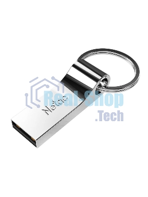 Флешка USB Netac U275 (NT03U275N-016G-20SL), 16Gb, USB 2.0, R/W 50/40, серебристый