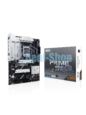 Материнская плата ASUS PRIME X870-P, AM5, AMD X870, 4xDDR5, 2xSATA, 4xM.2, 1xPCI-E 5.0 x16, 1xPCI-E 4.0 x16, 1xPCI-E x1, 1xHDMI, 2xUSB Type-C, 1x2.5Gb LAN, 4xUSB-A 3.2 Gen 1, 1xUSB 3.2 Gen 2, 3x3.5 мм, 7.1, ATX