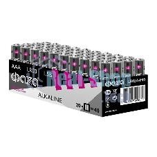 Элемент питания щелочной LR03 Alkaline Pack-40 (уп.40шт) ФАZА 5023024, 1.5 В