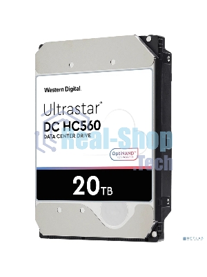 Жесткий диск Western Digital HDD SATA 20Tb Ultrastar DC HC560 0F38785 7200 6Gb/s 512Mb 1 year ocs (analog WUH722020ALE6L4)