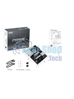 Материнская плата ASUS PRIME X870-P, AM5, AMD X870, 4xDDR5, 2xSATA, 4xM.2, 1xPCIe 5.0 x16, 2xPCIe 4.0 x1, 1xHDMI, 2xUSB-C, 1x 2.5Gb LAN, 4xUSB-A 3.2 Gen 1, 1xUSB-A 3.2 Gen 2, 4xUSB-A 2.0, 3x3.5 мм, 7.1, ATX