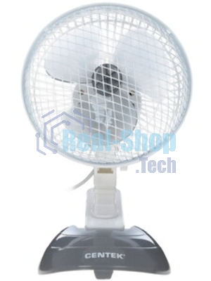 Вентилятор Centek CT-5003 серый/белый, настольный, 20 Вт, 2 скорости, 15 см